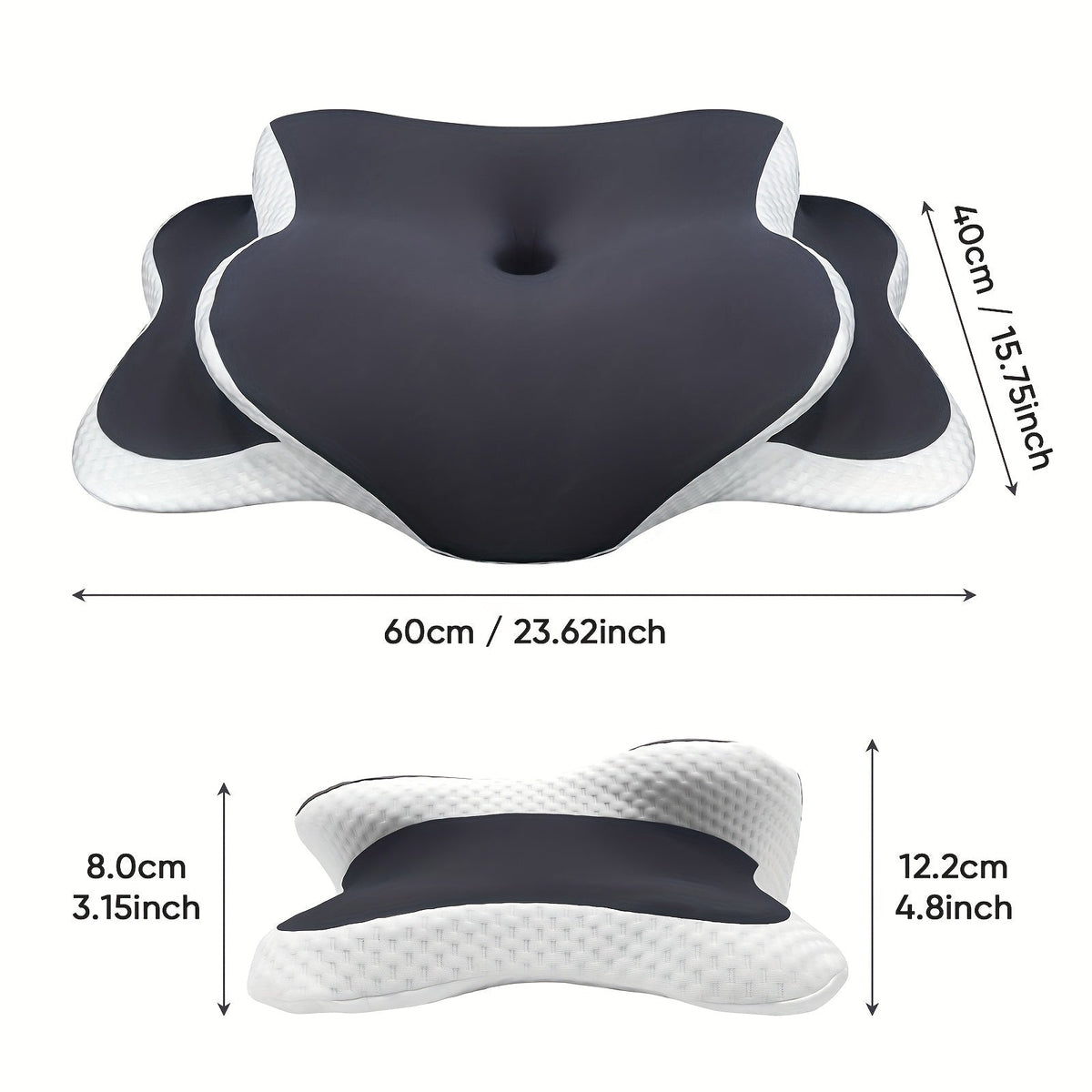 Ergonomic Memory Foam Neck Pillow – For Optimal Comfort and Support at Night