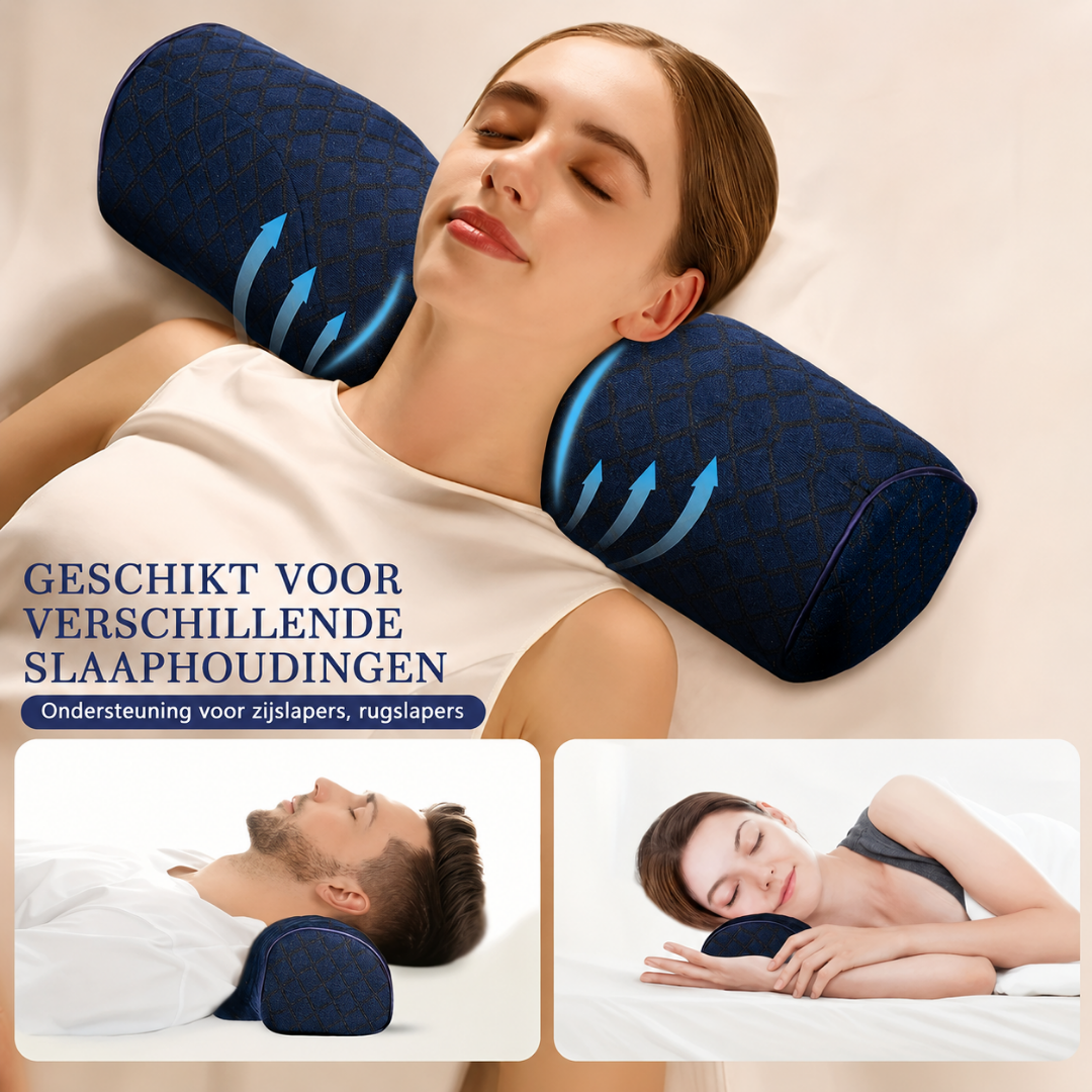 Ergonomic Memory Foam Neck Pillow for Sleeping
