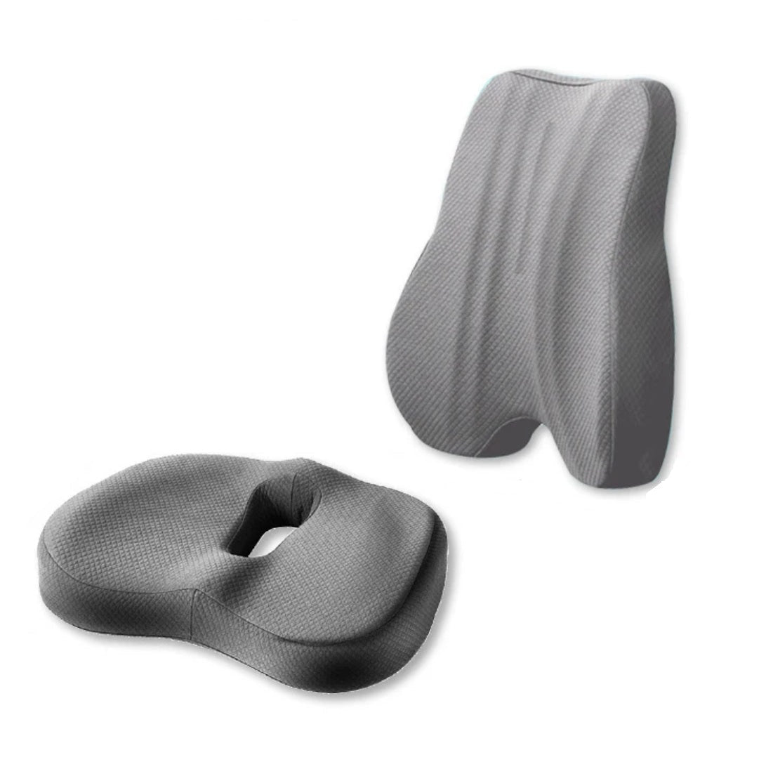 Ergonomic Memory Foam Seat and Back Cushion for Office Chairs