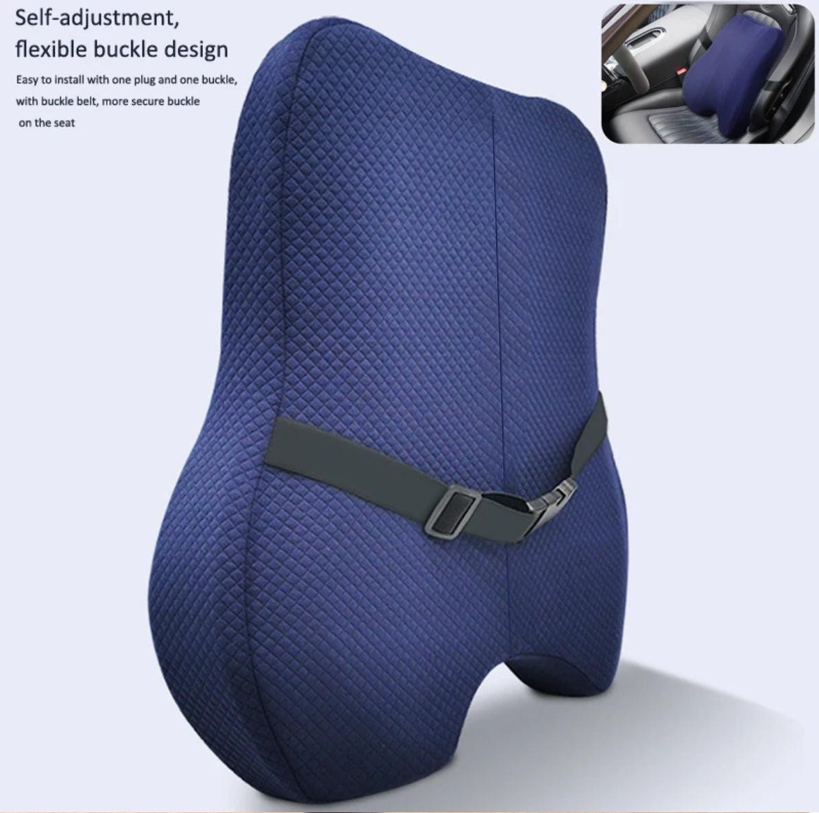 Ergonomic Memory Foam Seat and Back Cushion for Office Chairs