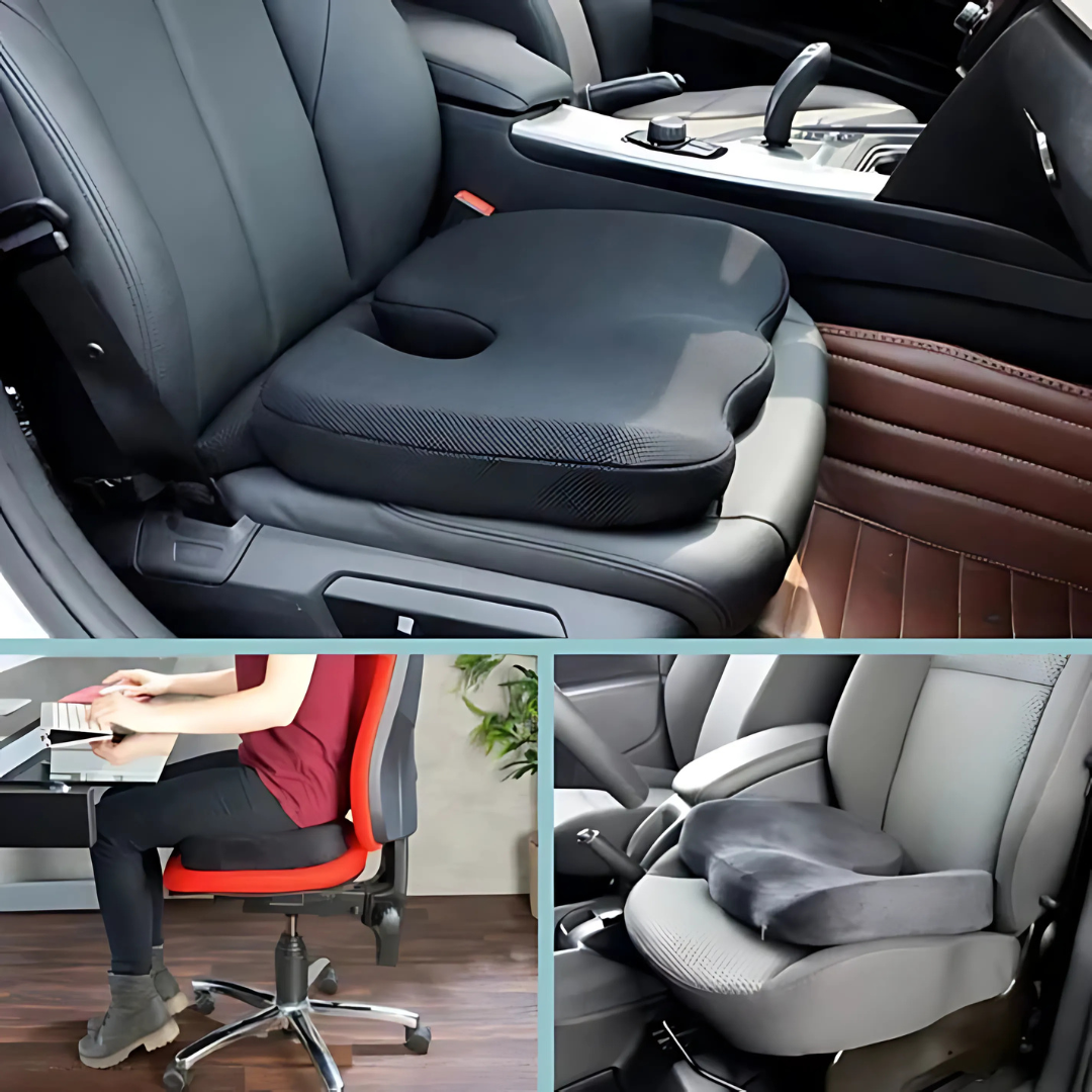 Ergonomic Memory Foam Seat and Coccyx Cushion