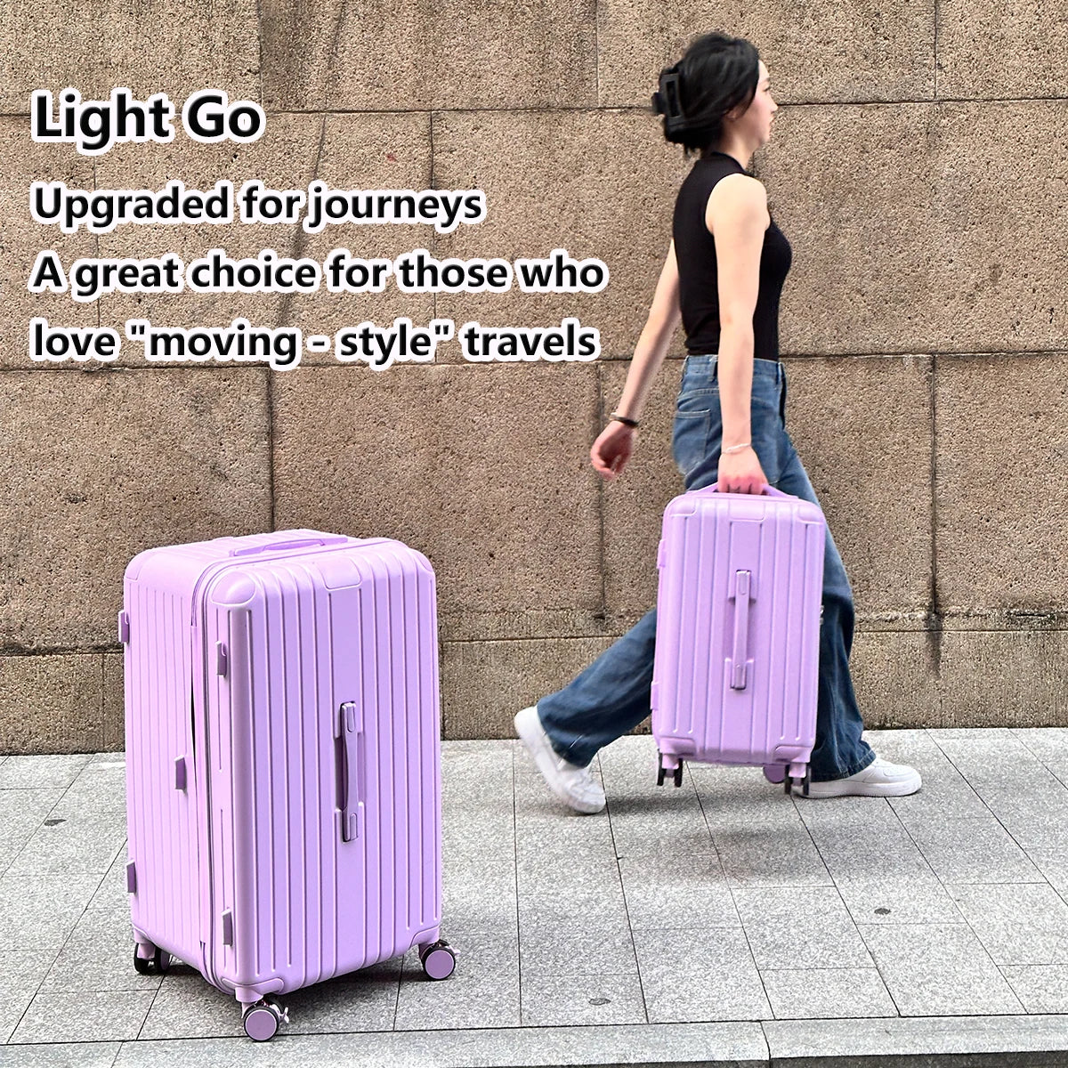 Expandable Hardshell Travel Suitcase with TSA Lock