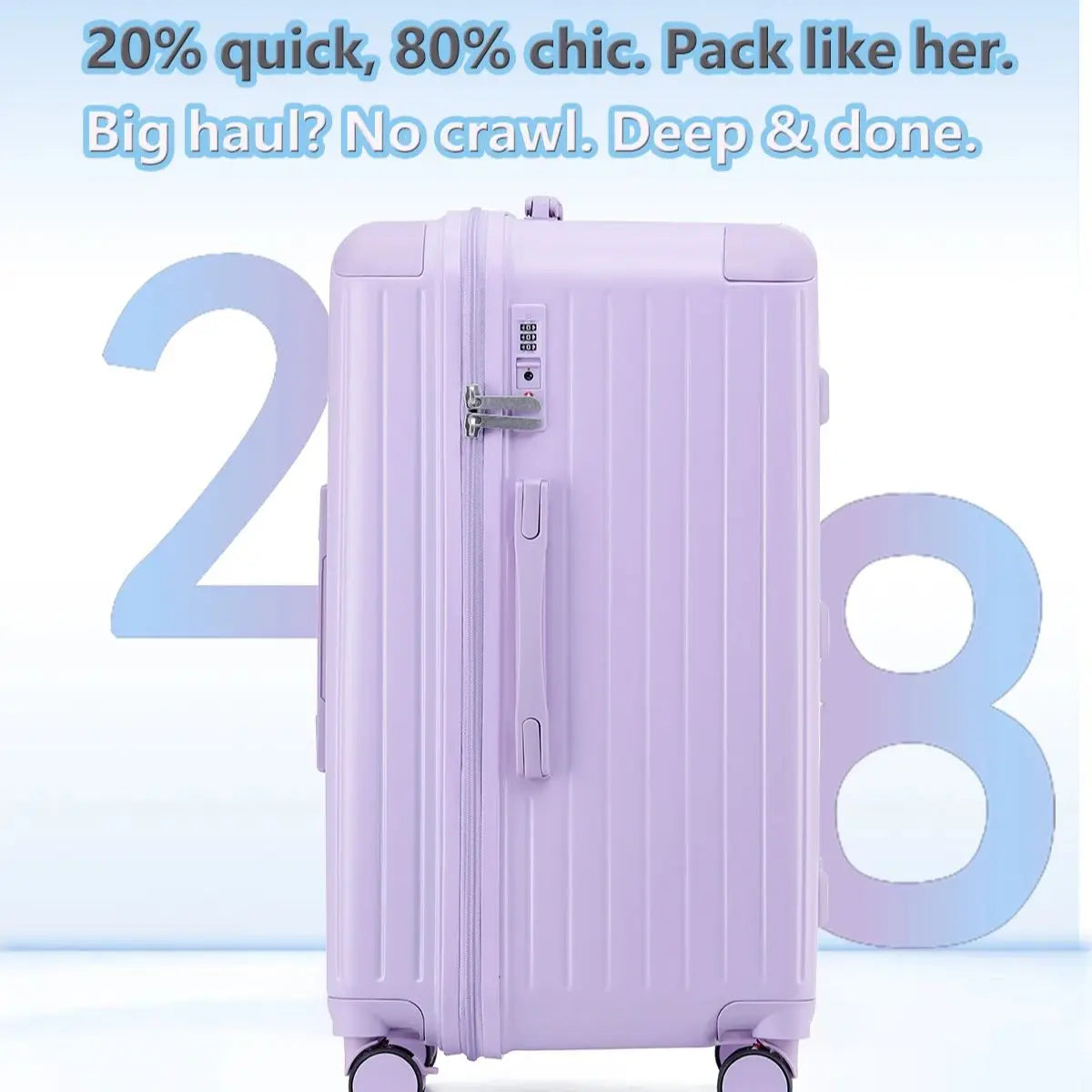 Expandable Hardshell Travel Suitcase with TSA Lock