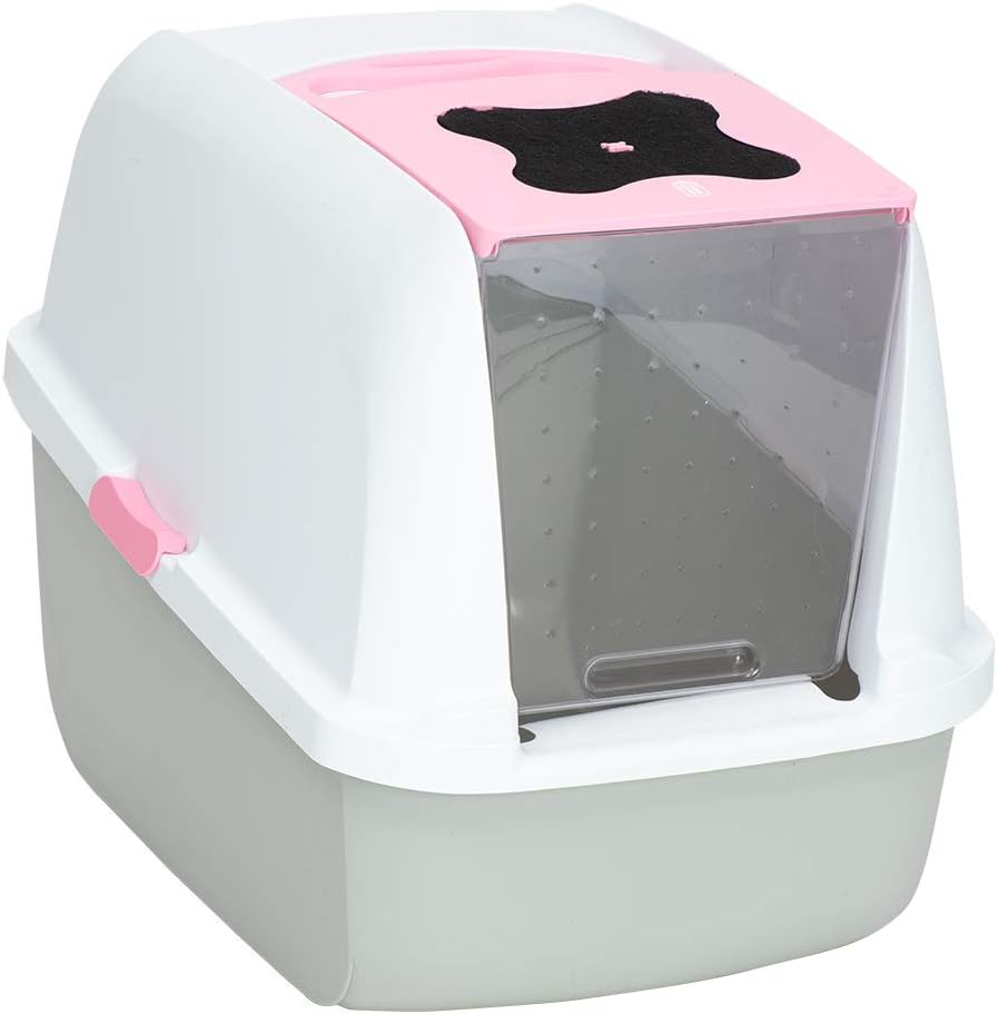 Extra Large Covered Cat Litter Box with Odor Control