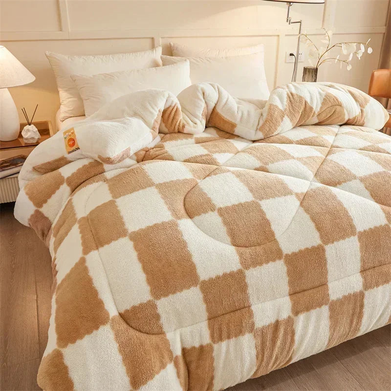 Extra-Thick Cozy Weighted Winter Quilt Blanket