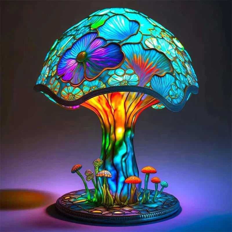 Fantasy Stained Glass Lamp
