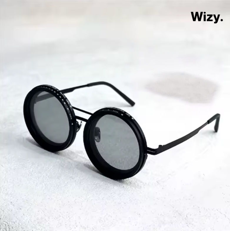 Fashion Sunglasses with Black Lenses - Stylish UV Protection