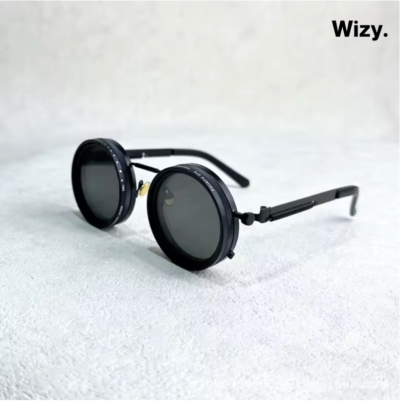 Fashion Sunglasses with Black Lenses - Stylish UV Protection