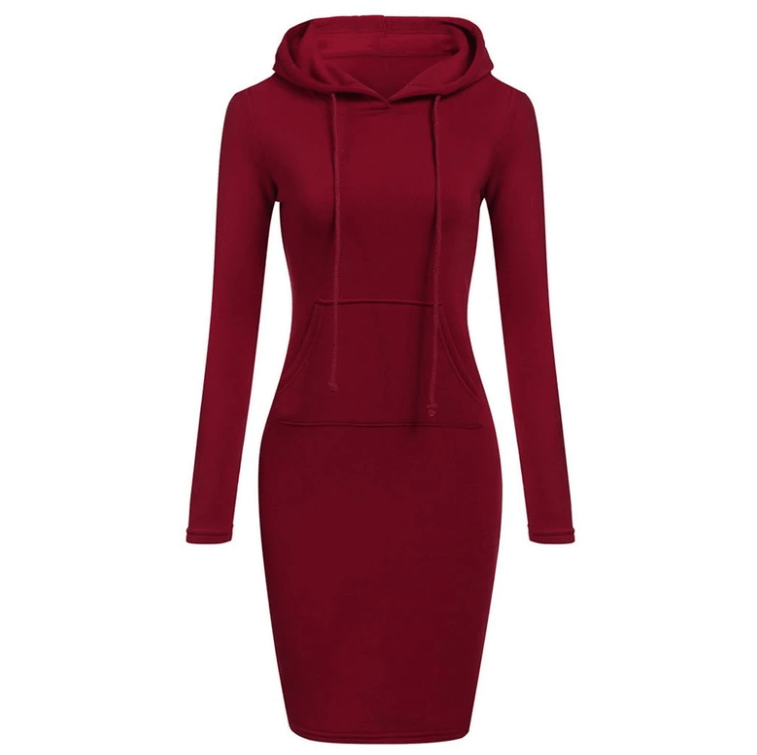 Fitted Hoodie Dress