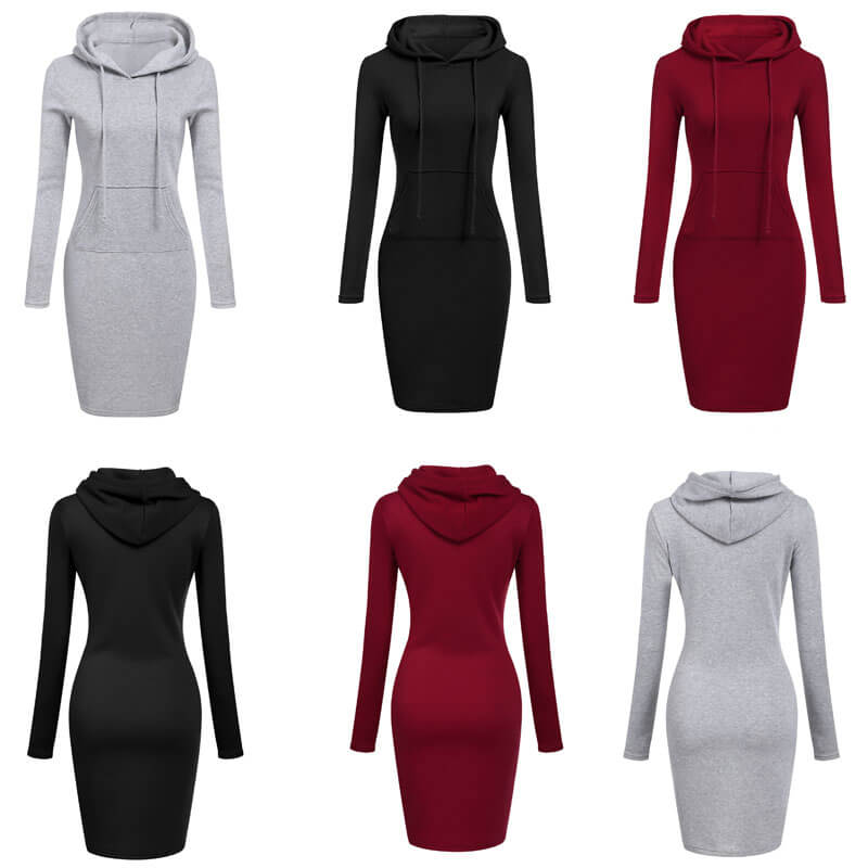 Fitted Hoodie Dress