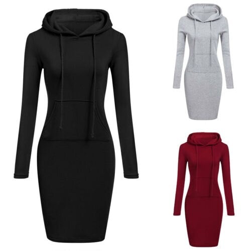 Fitted Hoodie Dress