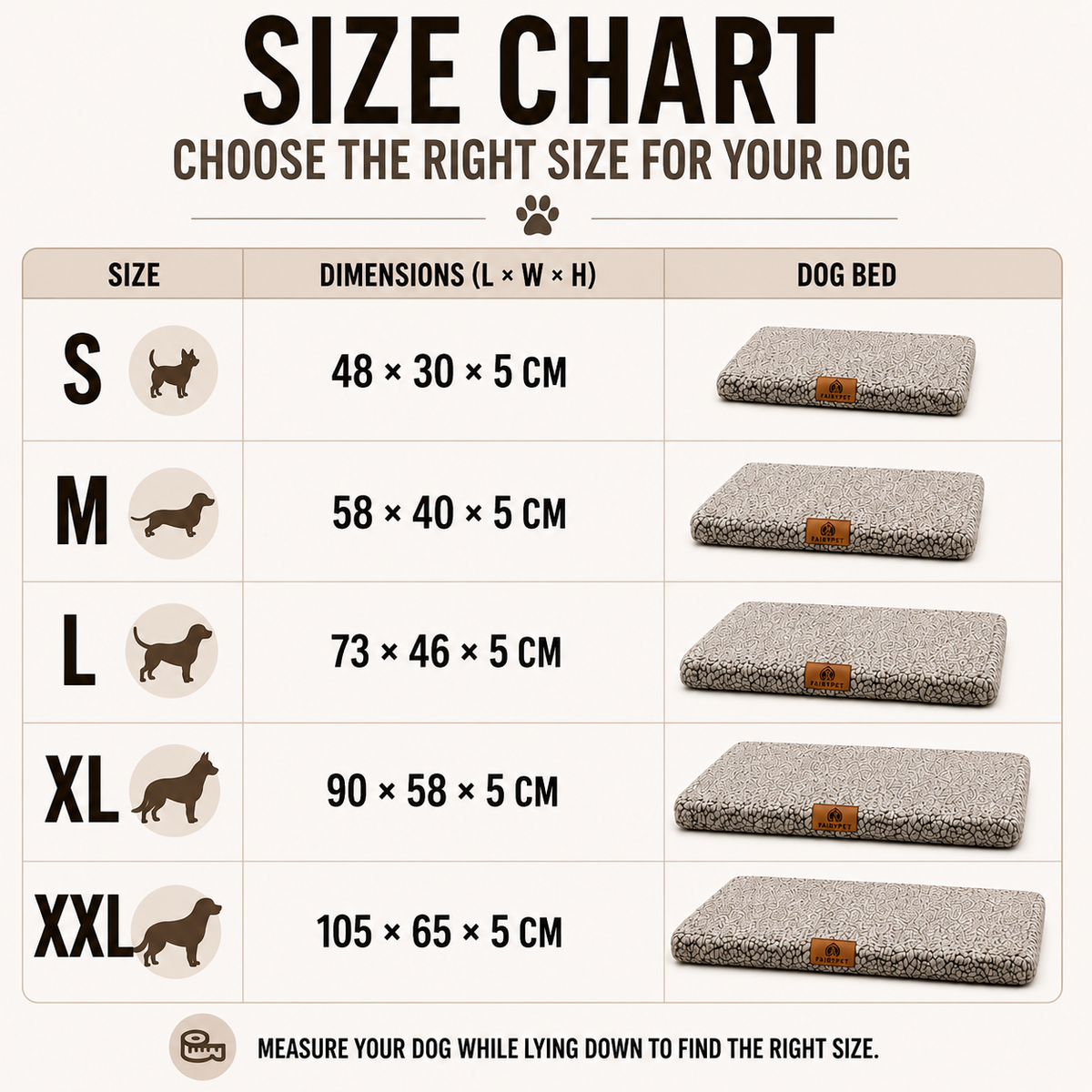 Flat Orthopedic Foam Dog Mat