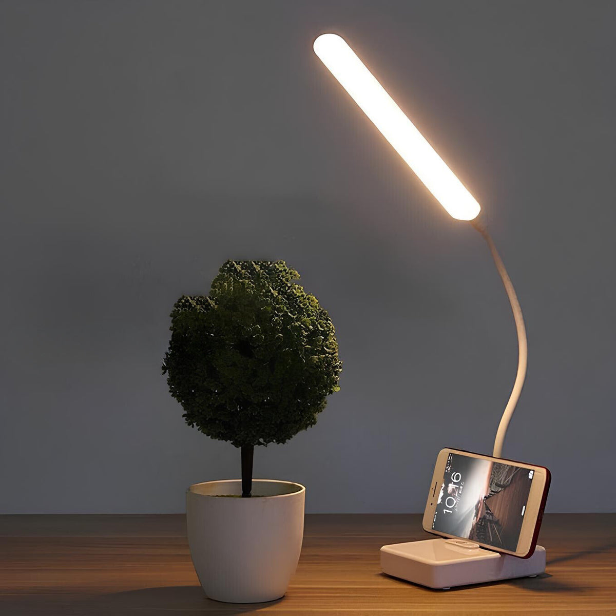 Flexible Rechargeable LED Desk Lamp - 3 Color Temperatures