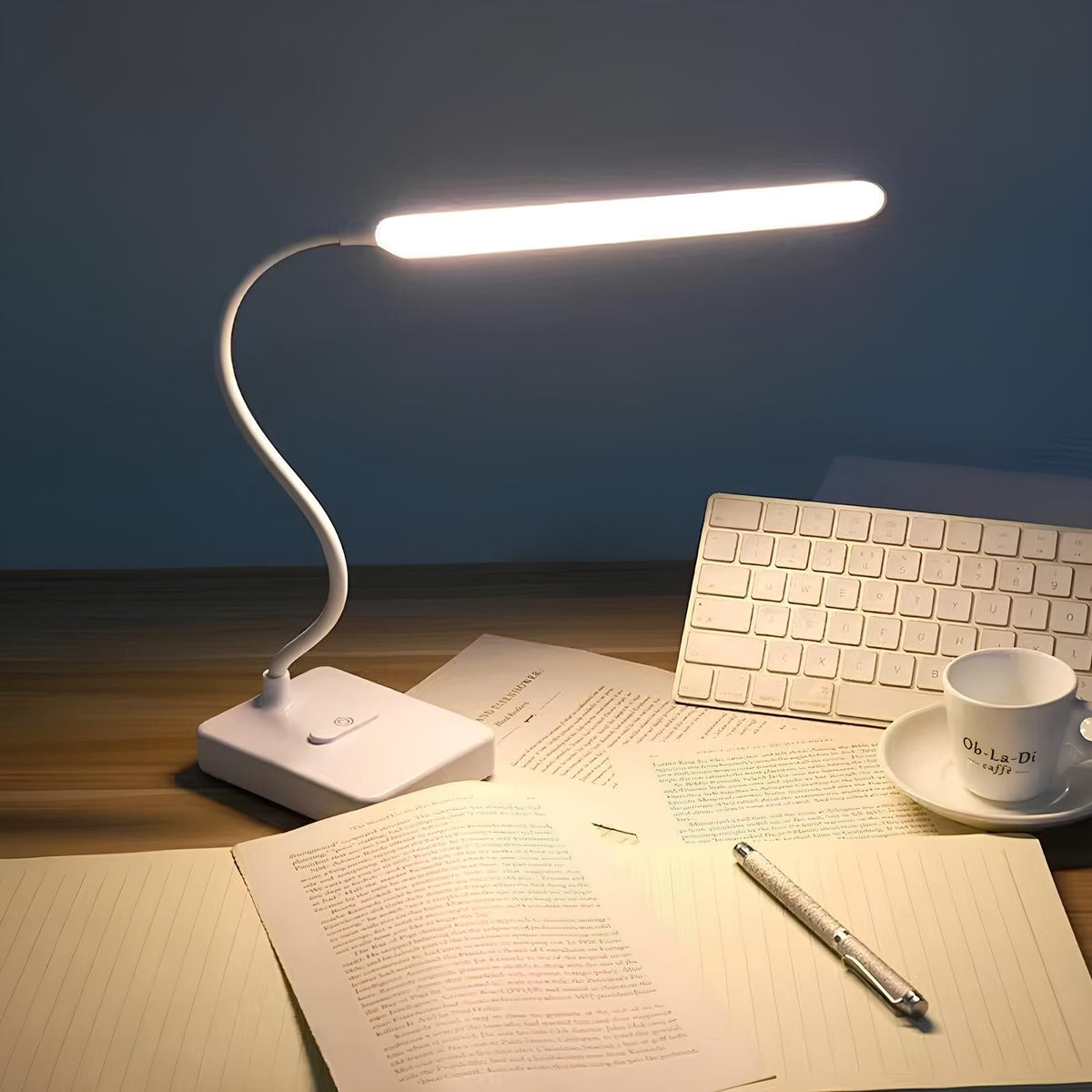 Flexible Rechargeable LED Desk Lamp - 3 Color Temperatures