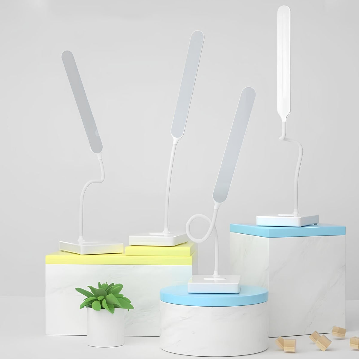 Flexible Rechargeable LED Desk Lamp - 3 Color Temperatures