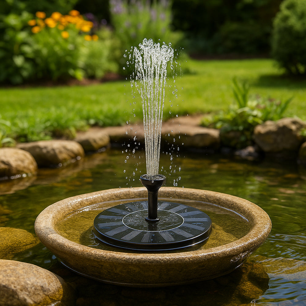 Floating Solar Water Fountain