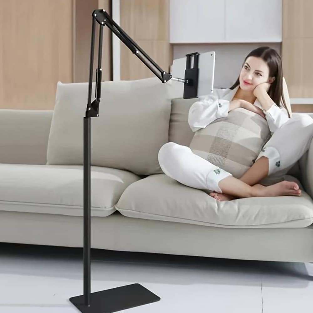 Floor Stand for Tablet and Smartphone - Adjustable and Stable