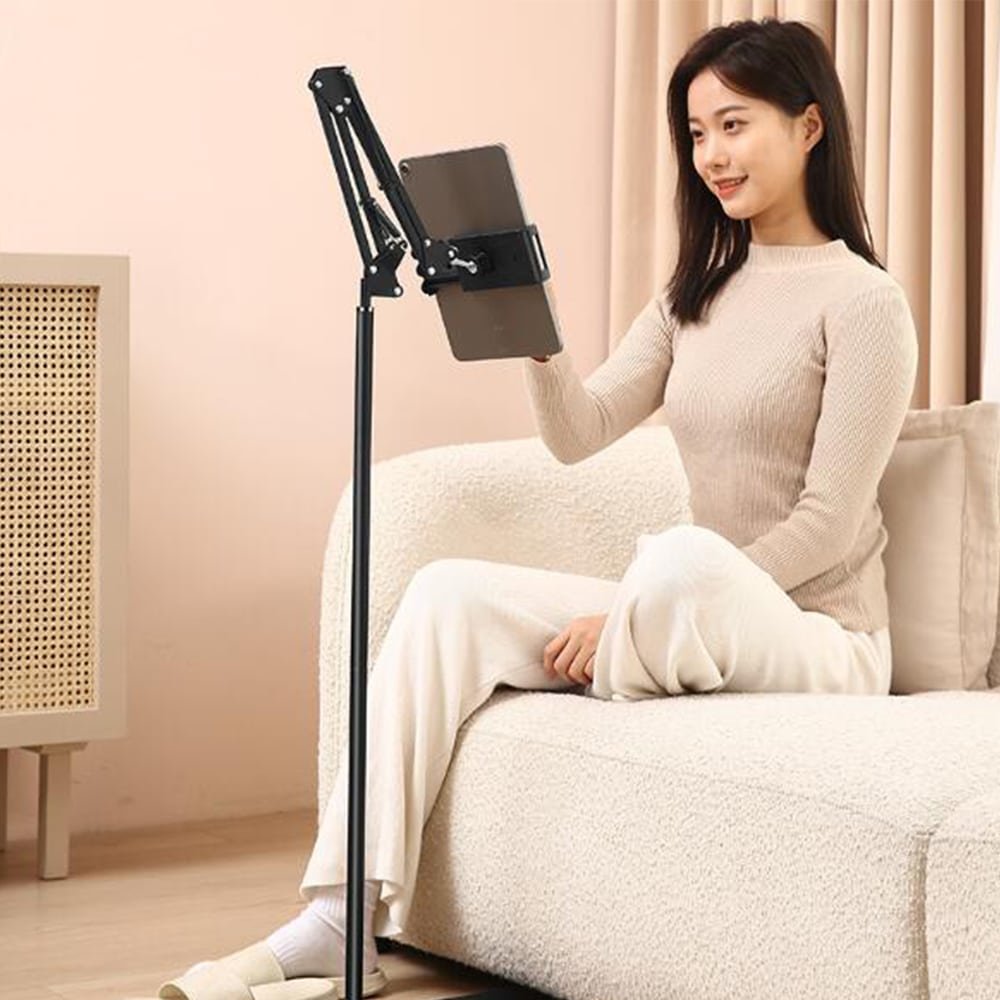 Floor Stand for Tablet and Smartphone - Adjustable and Stable