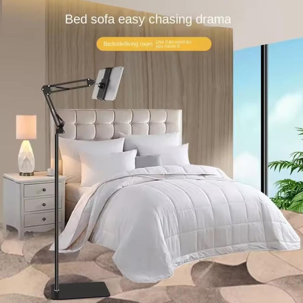 Floor Stand for Tablet and Smartphone - Adjustable and Stable