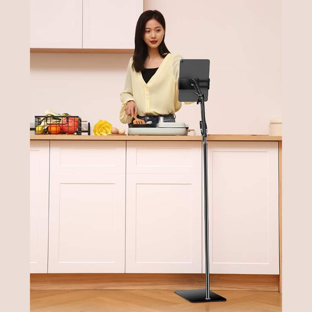 Floor Stand for Tablet and Smartphone - Adjustable and Stable