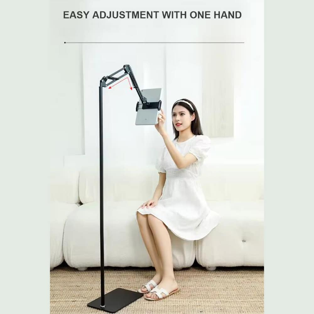 Floor Stand for Tablet and Smartphone - Adjustable and Stable