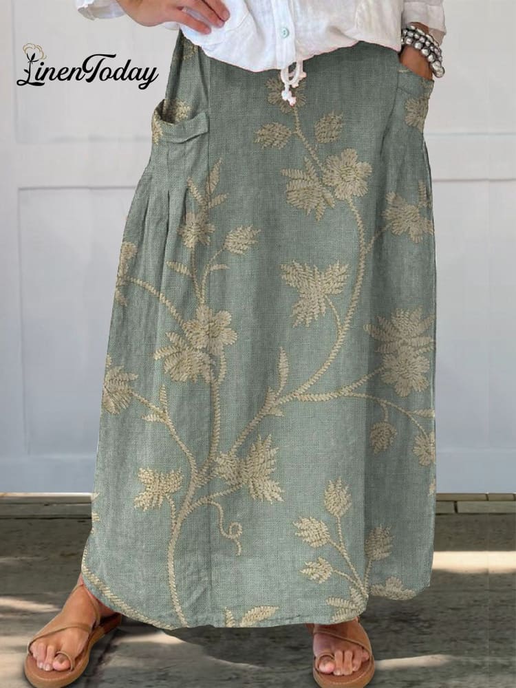 Floral Maxi Skirt