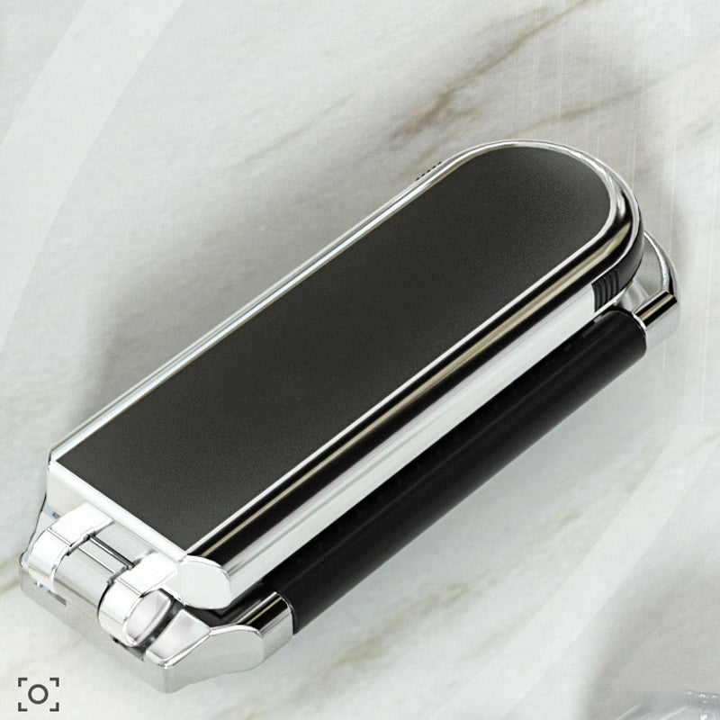 Foldable Travel Hair Brush with Mirror - Compact Styling on the Go