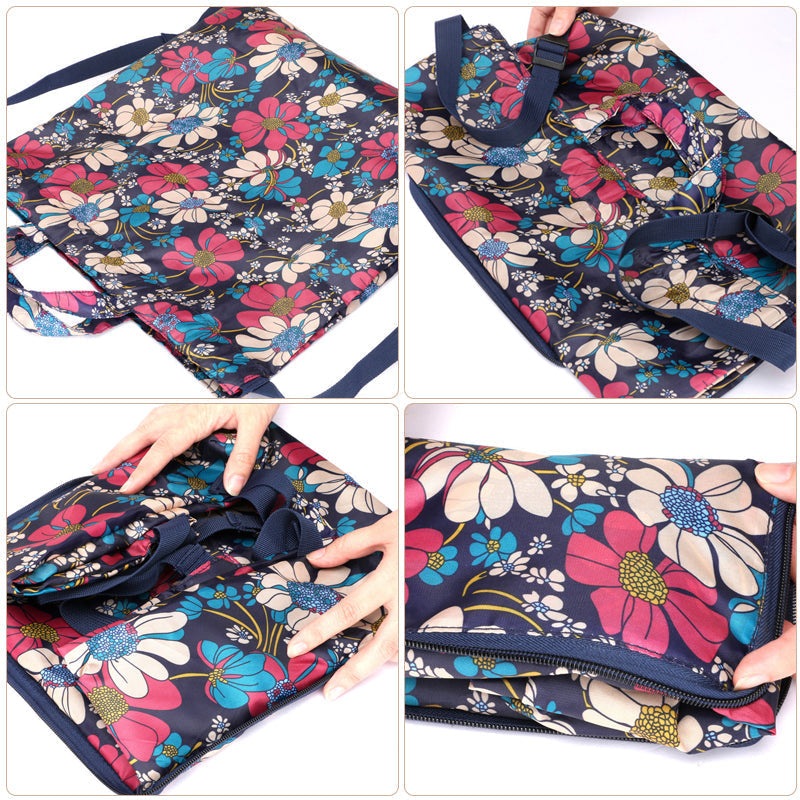 Foldable Unisex Drawstring Backpack with Waterproof Surface