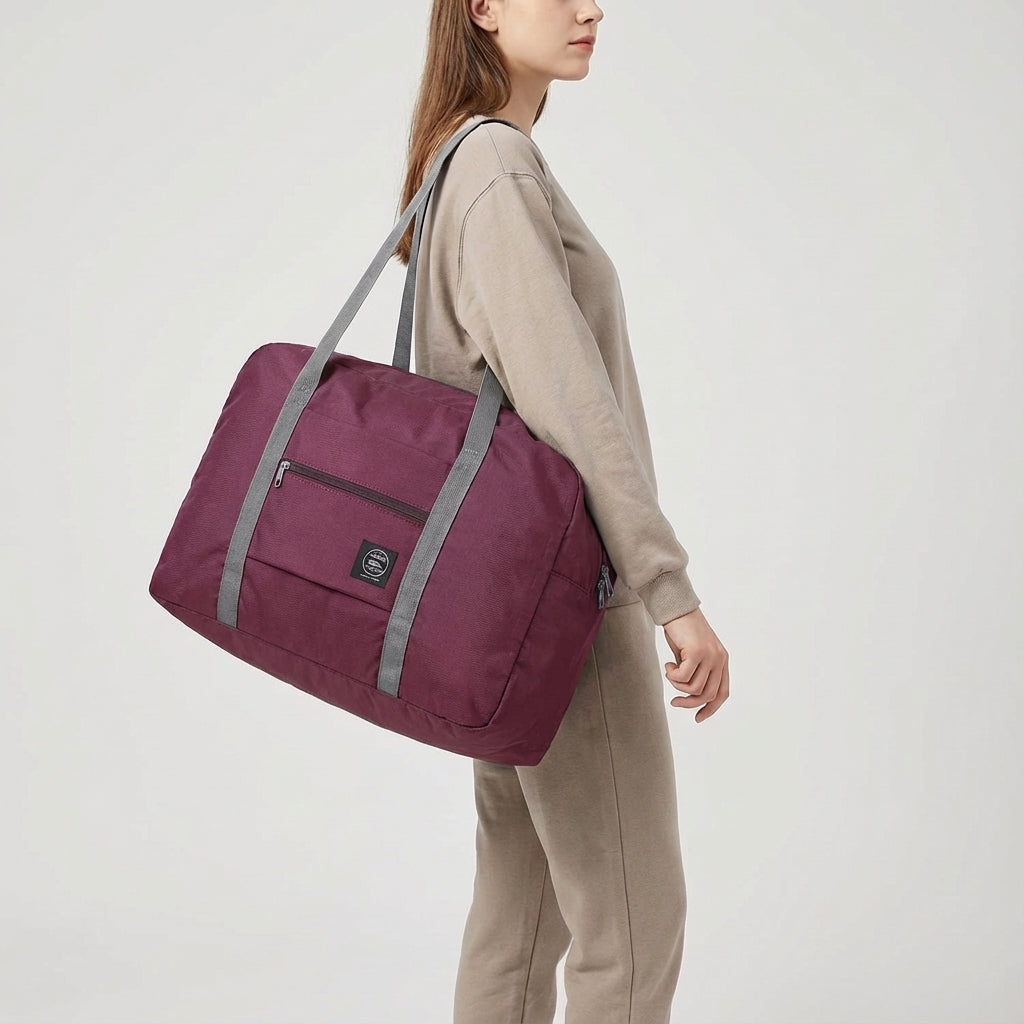 Foldable Water-Resistant Lightweight Weekend Travel Bag