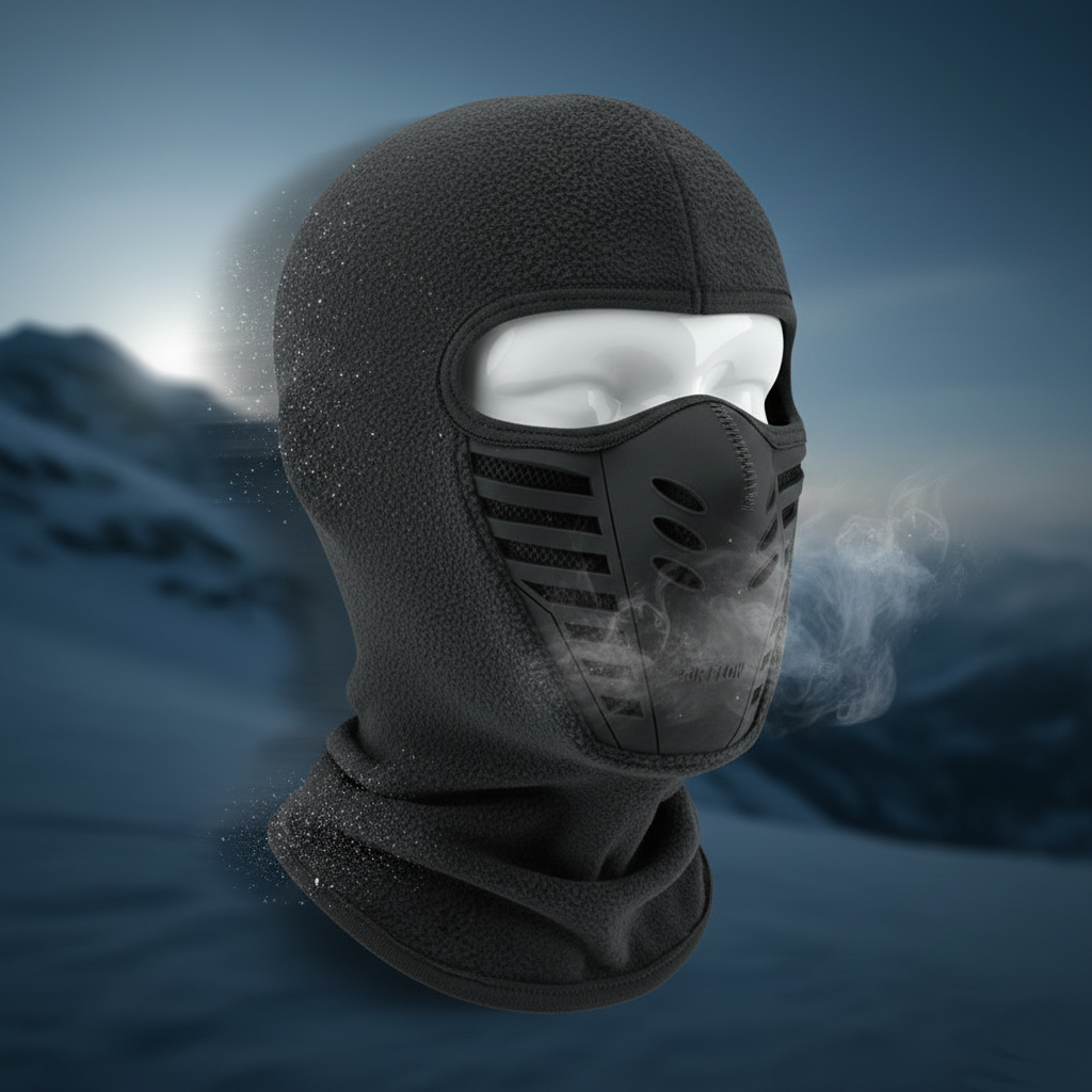 Full-Coverage Windproof Thermal Winter Face Mask for Outdoor Sports