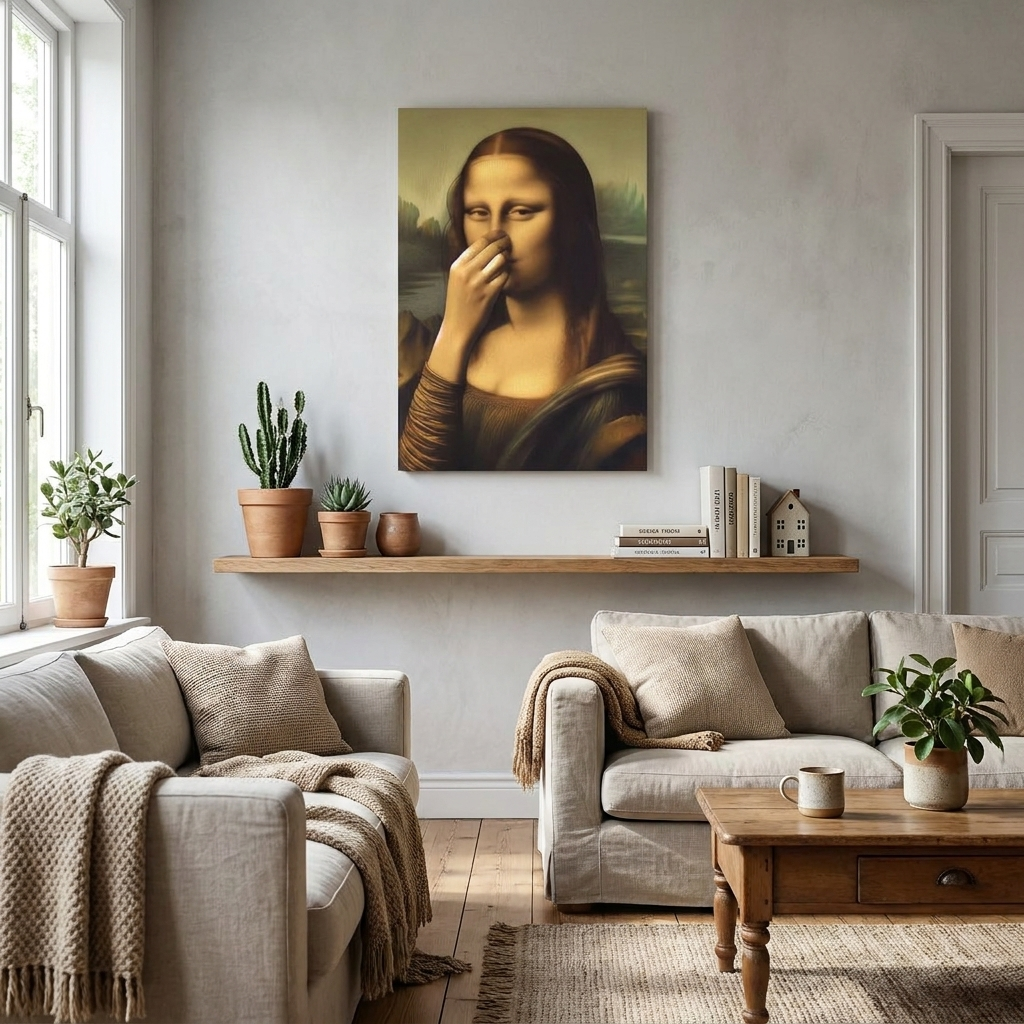 Funny Mona Lisa Wall Art