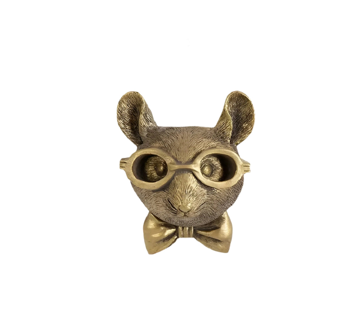Gold Animal Head Resin Wall Hook for Keys and Coats