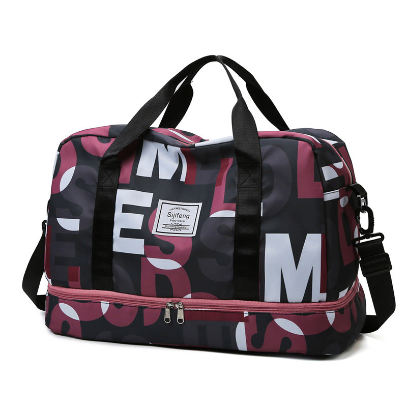 Graphic Print Travel Duffel Bag