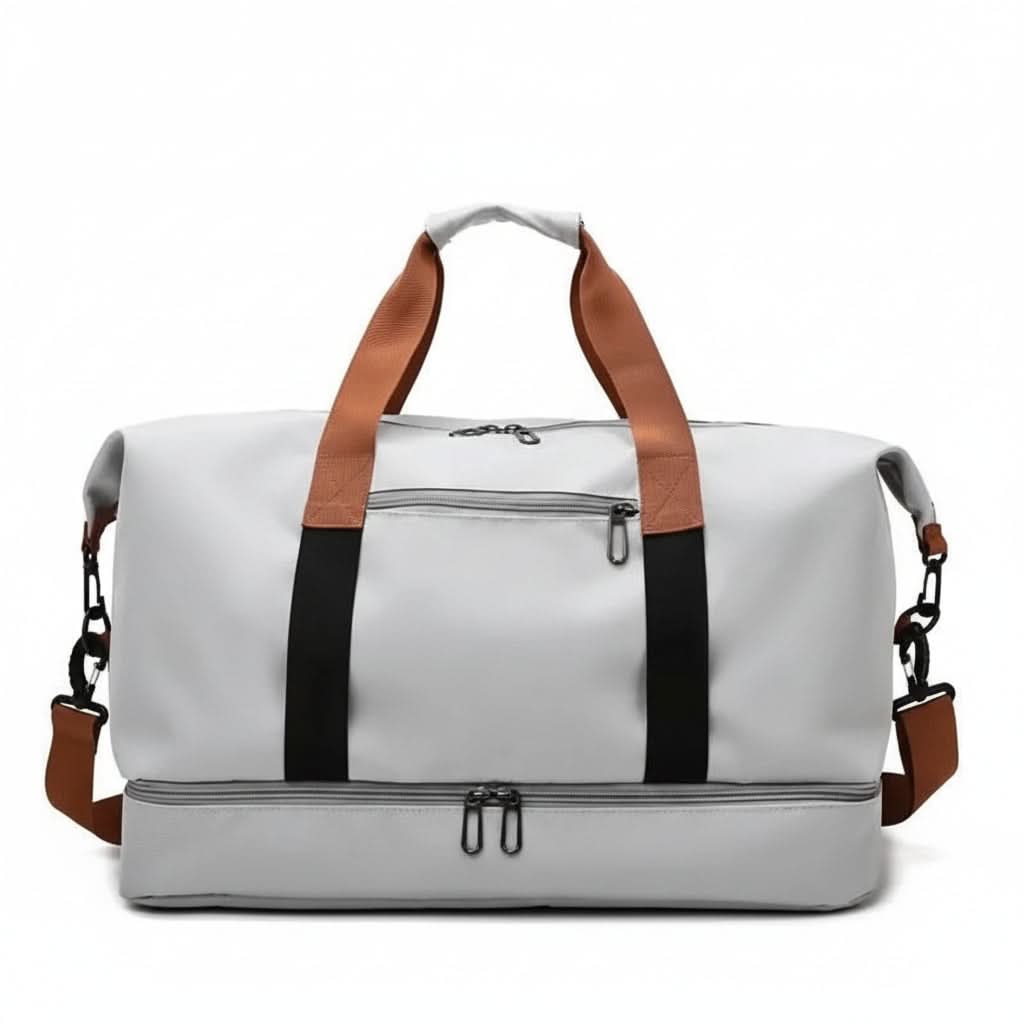 Gym Travel Bag with Shoe Compartment and Wet-Dry Separation