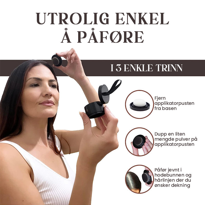 Hair Color Powder with Volumizing Effect - Gray Coverage