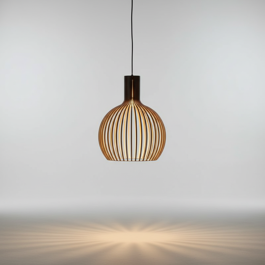 Handcrafted Wooden Pendant Light