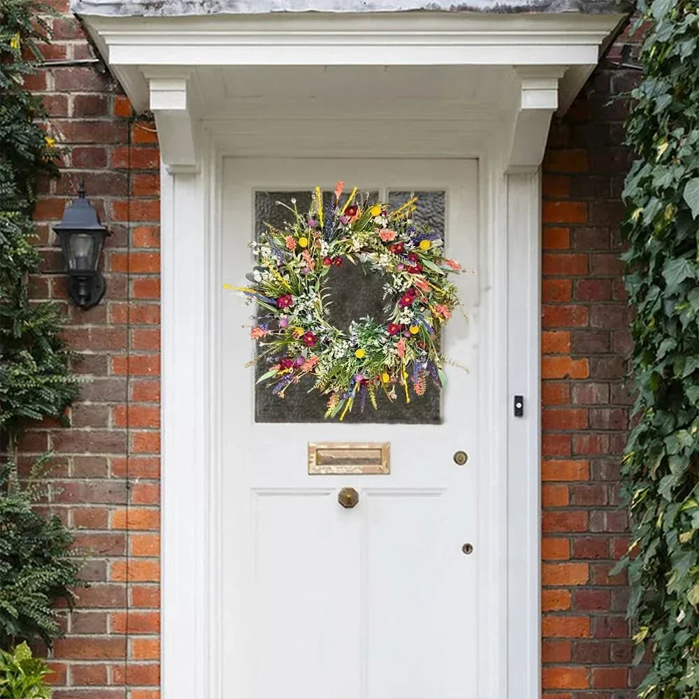 Handmade Indoor and Outdoor Floral Door Wreath