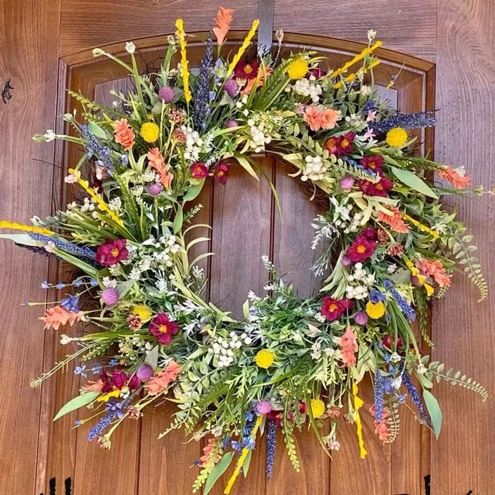 Handmade Indoor and Outdoor Floral Door Wreath