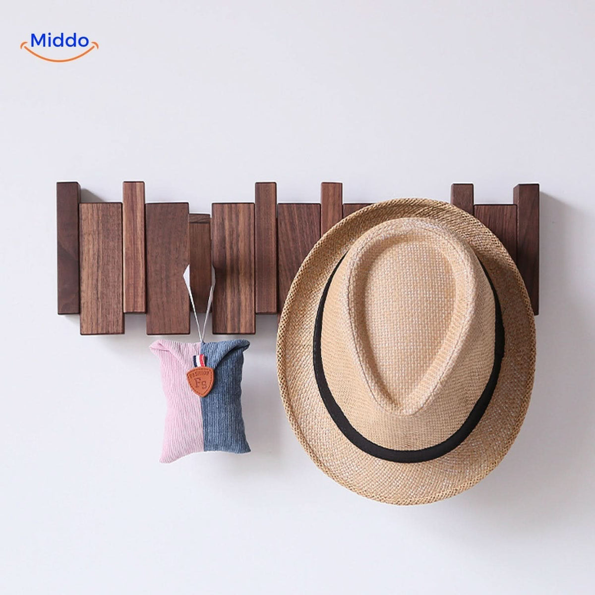 Handmade Wooden Piano Wall Coat Rack