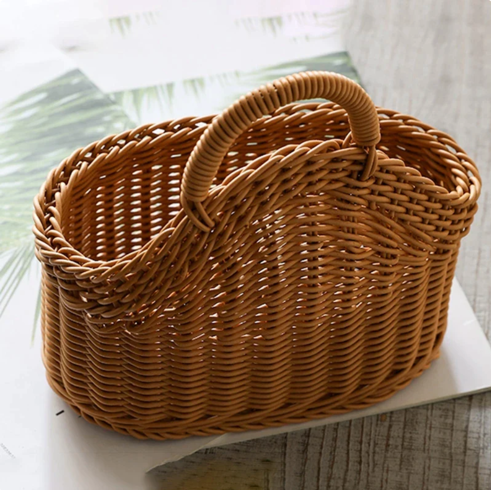 Handwoven Wall Baskets, Set of 2