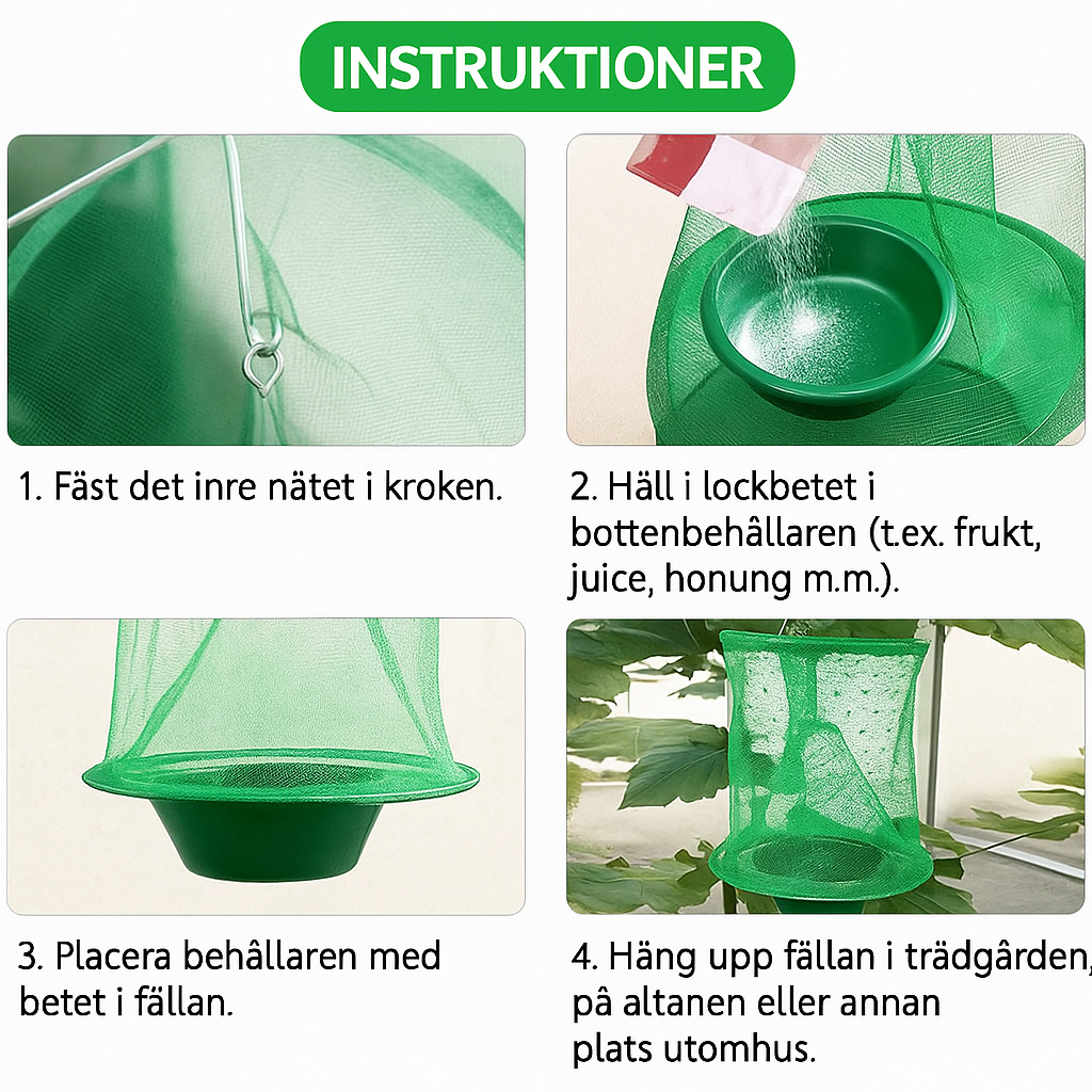 Hanging Insect Trap – Non-Toxic Solution for Mosquitoes, Flies, and Wasps