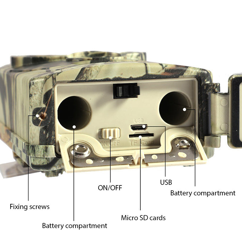 HD Wildlife Trail Camera with Motion Detection and Night Vision