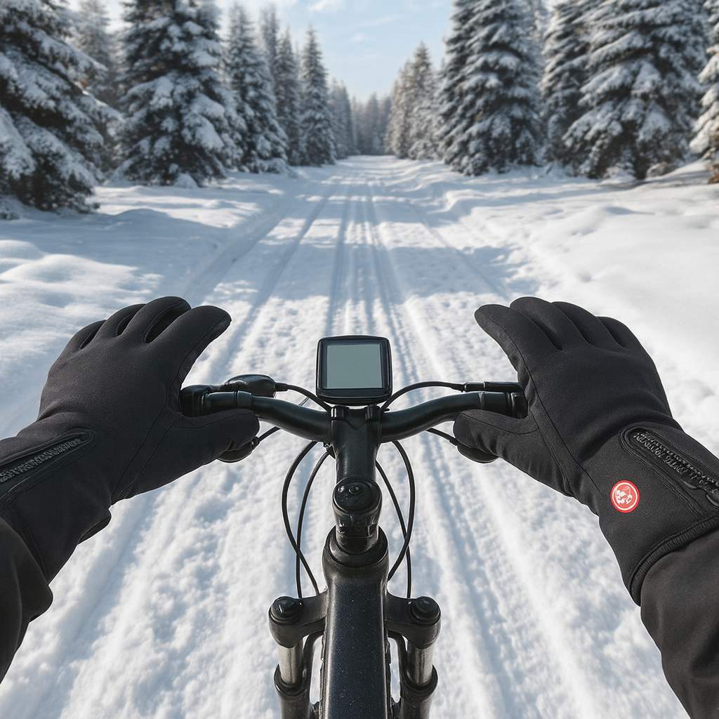 Heated Winter Gloves with Touchscreen Grip and Zippered Cuffs