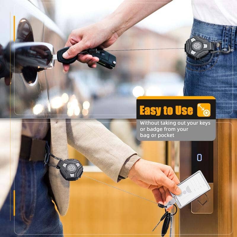 Heavy-Duty Retractable Keychain and Badge Reel