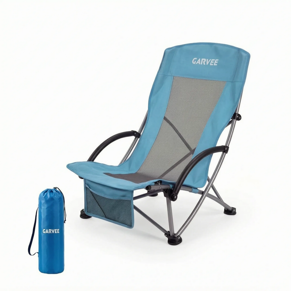 High-Back Folding Beach Chair - Zelvio