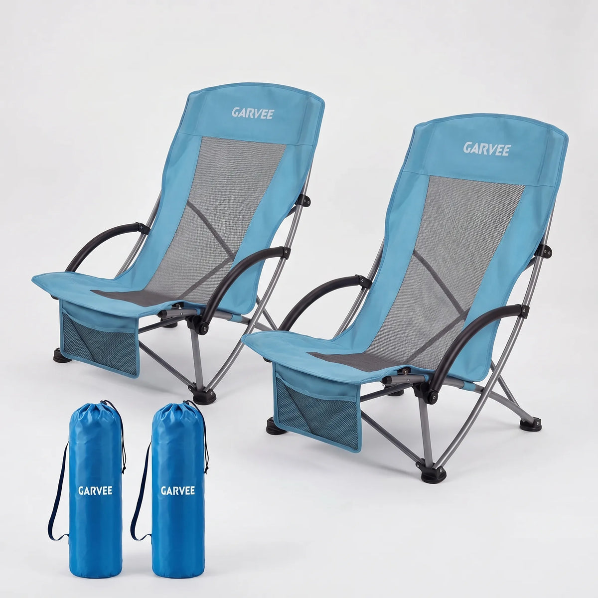 High-Back Folding Beach Chair - Zelvio