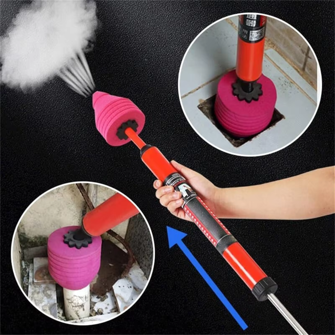 High-Pressure Fast and Effective Solution for Clogged Toilets and Other Pipes