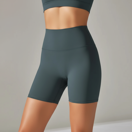 High-Waisted Sports Shorts