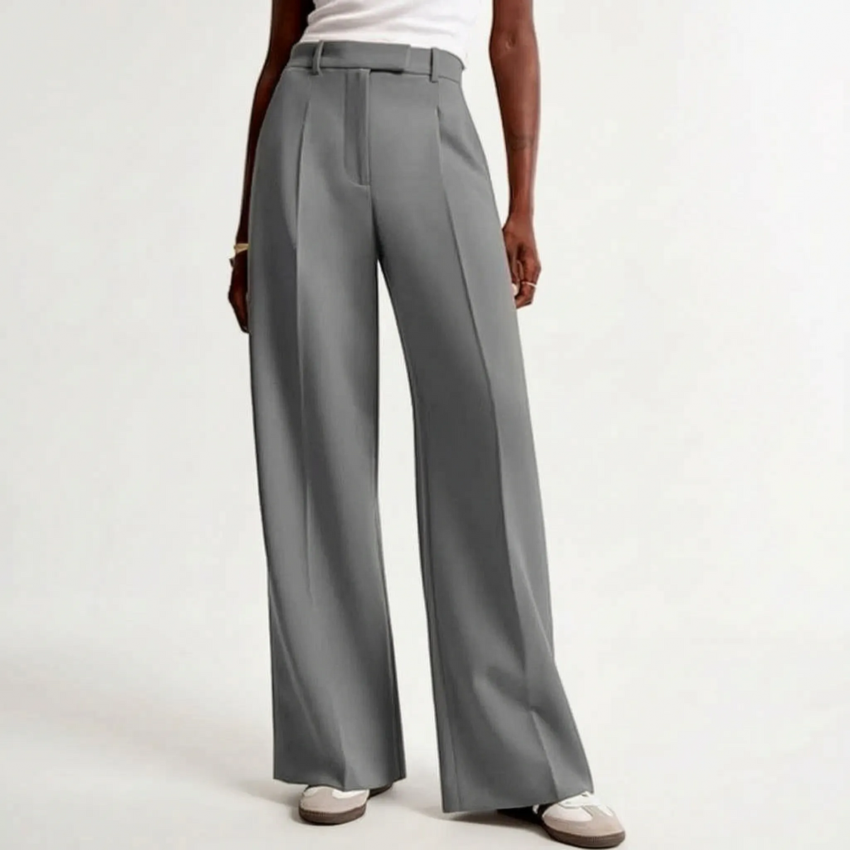 High-Waisted Wide-Leg Pants