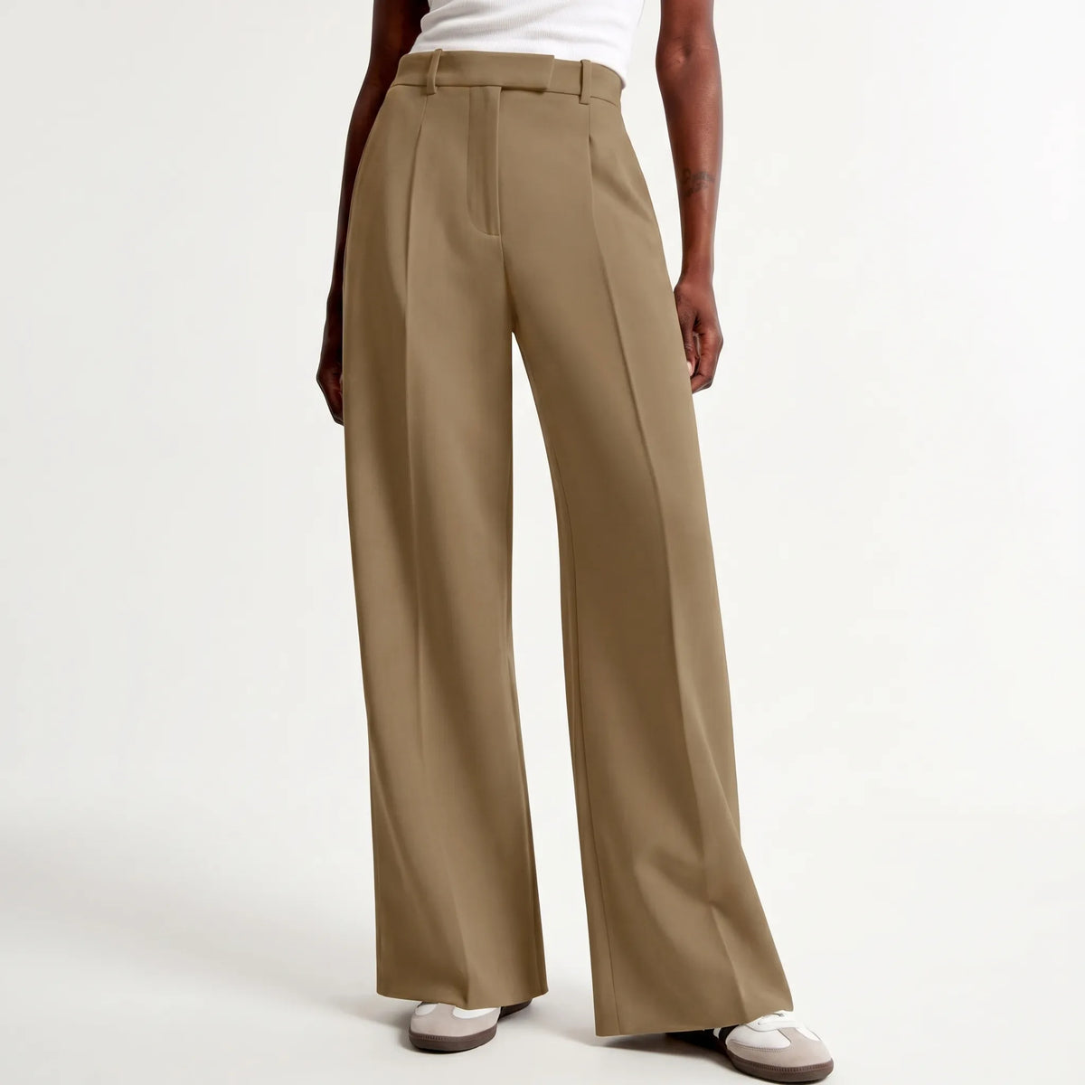 High-Waisted Wide-Leg Pants